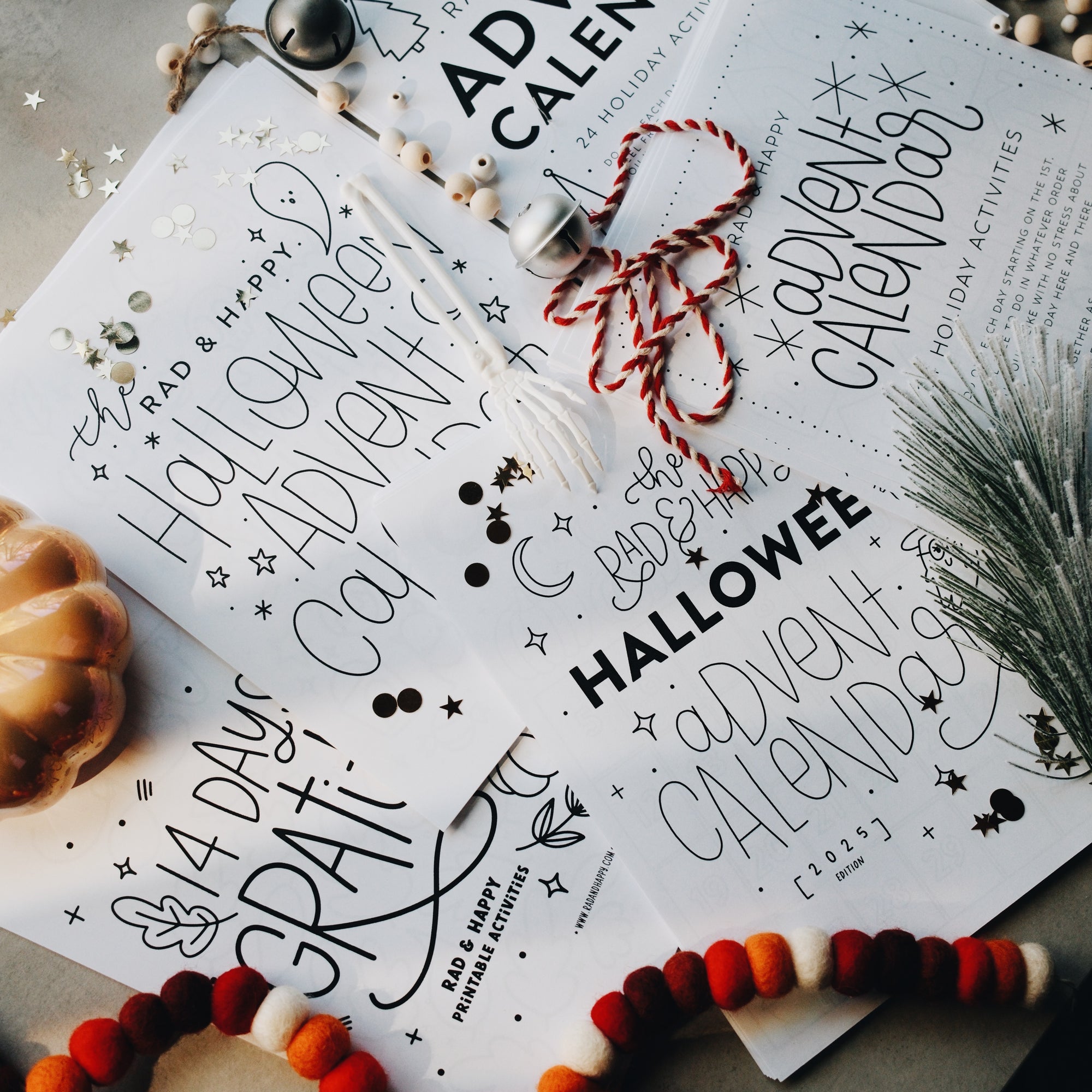 Halloween, Thanksgiving & Christmas Advent Bundle
