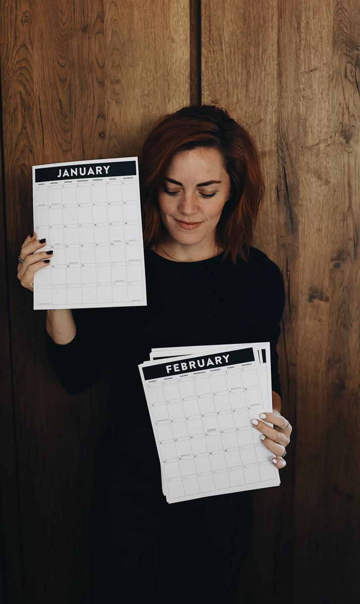 2024 Wall Calendar Printable Rad & Happy