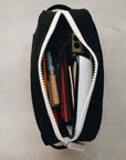 Rad & Happy Black Canvas Zipper Pouch