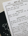 Mom & me journal opened with handwriting on page