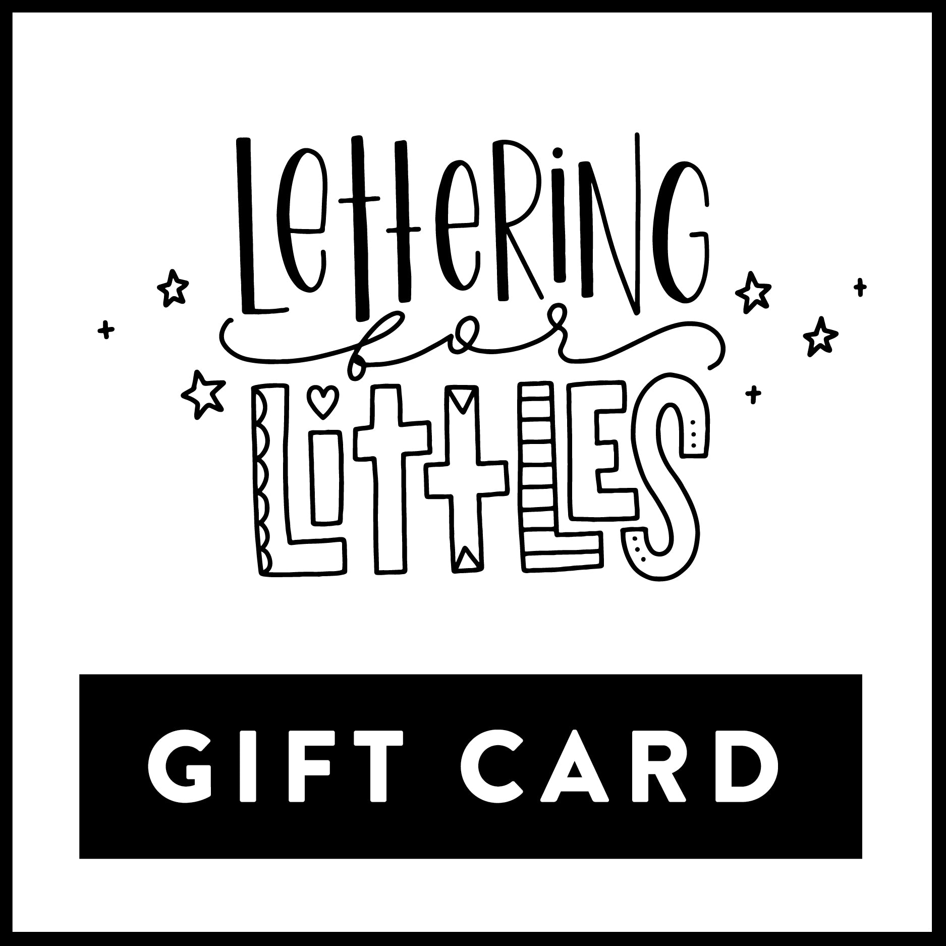 Lettering for Littles Class Gift