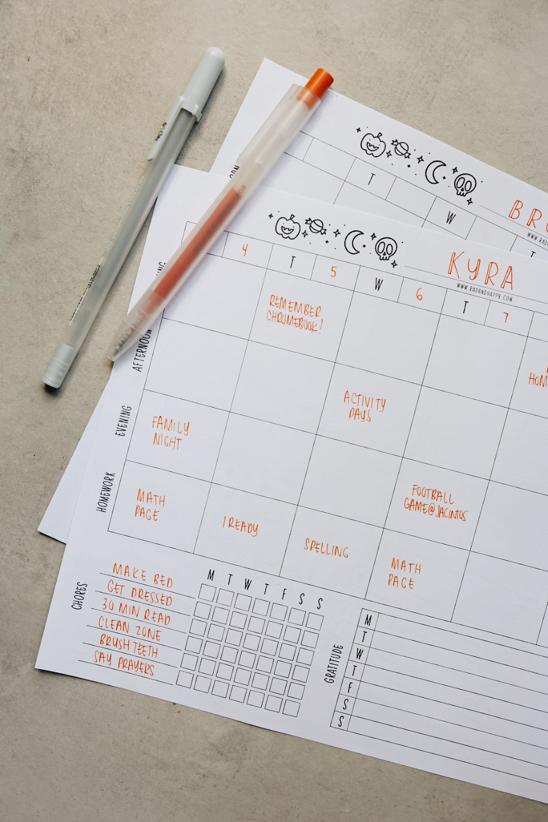 Happy Day Kids Schedule Printable