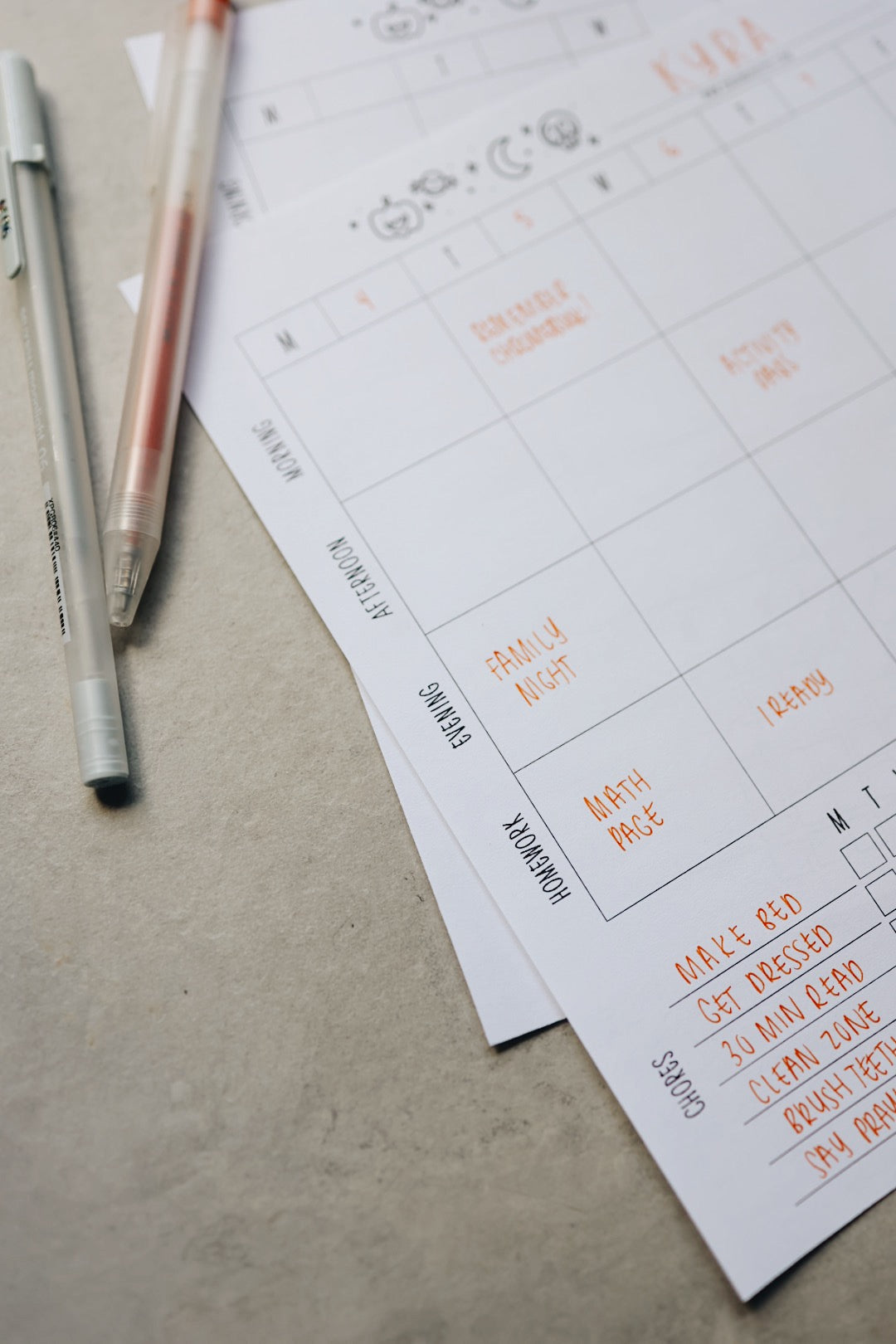 Happy Day Kids Schedule Printable