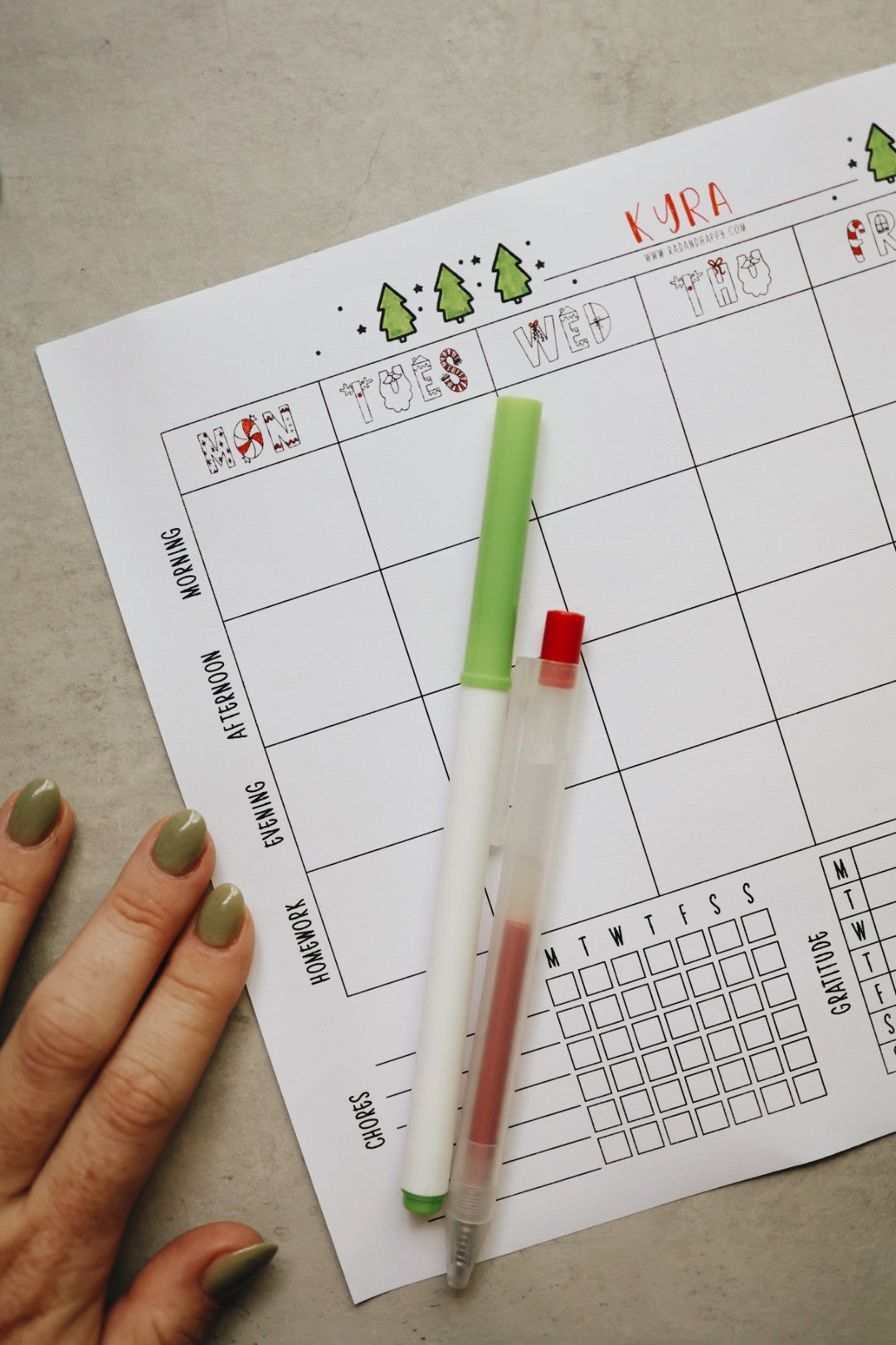 Happy Day Kids Schedule Printable