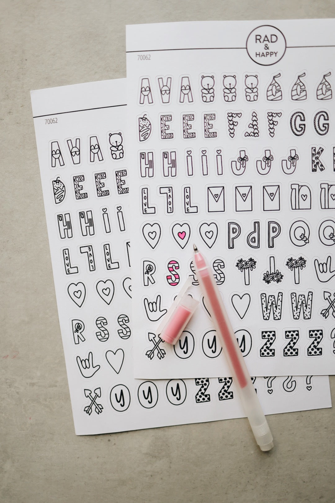 Roses Are Rad Sticker Pack
