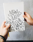 Mom & me journal cover hand by two hands