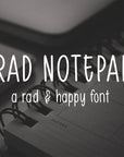 Rad Notepad Font