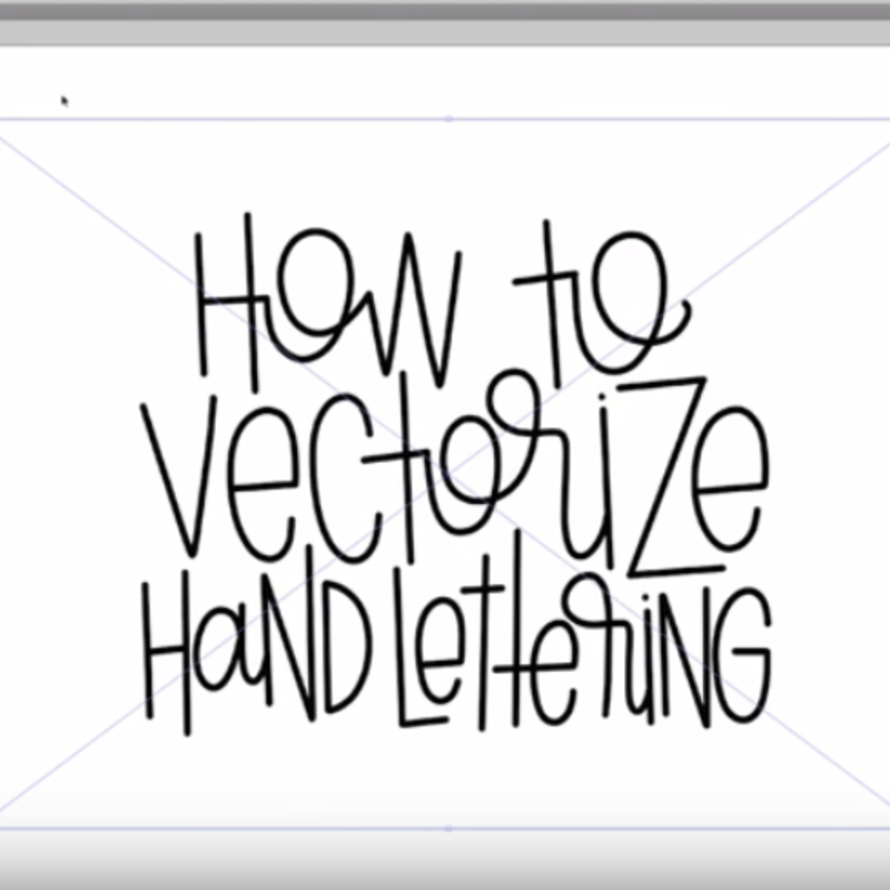 Vectorize Hand Lettering