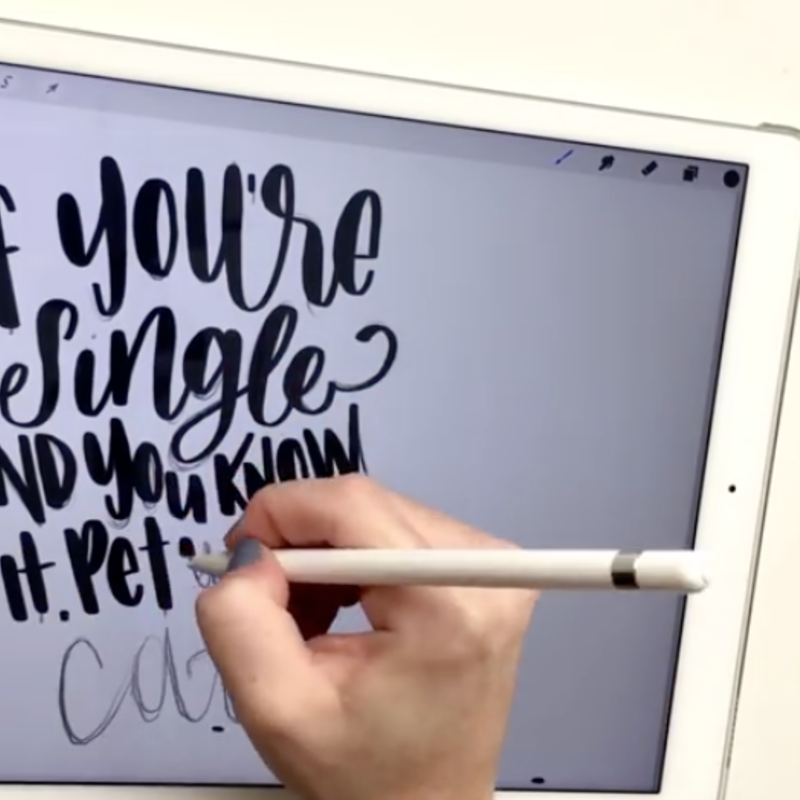 iPad Pro & Apple Pencil Hand Lettering Review