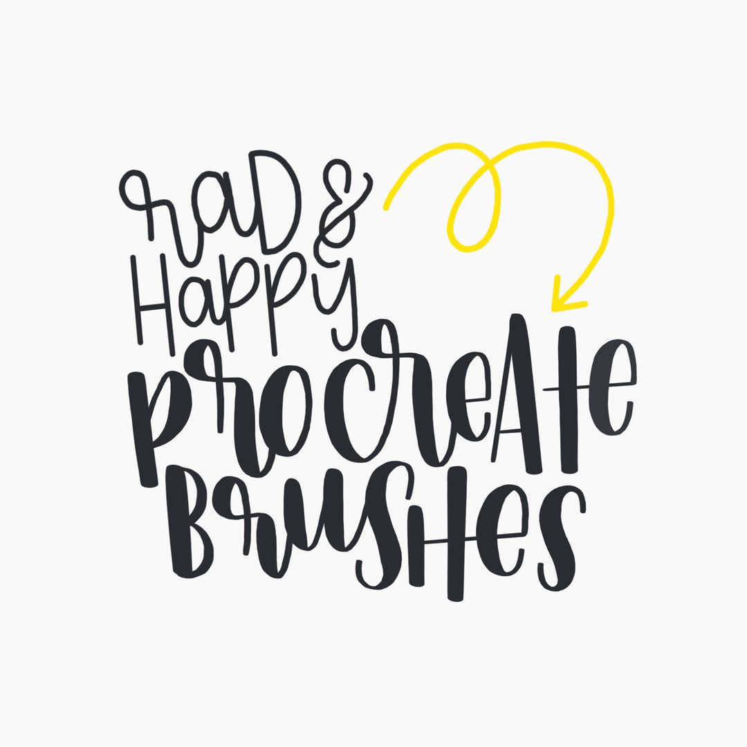 Procreate App Brushes for Hand Lettering