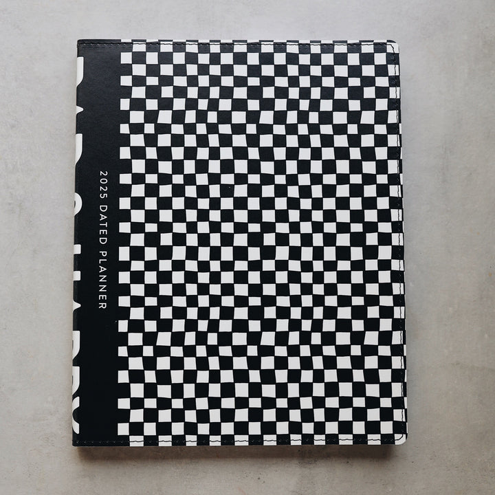 8x10 Dated 2025 Planner - Checkers Edition