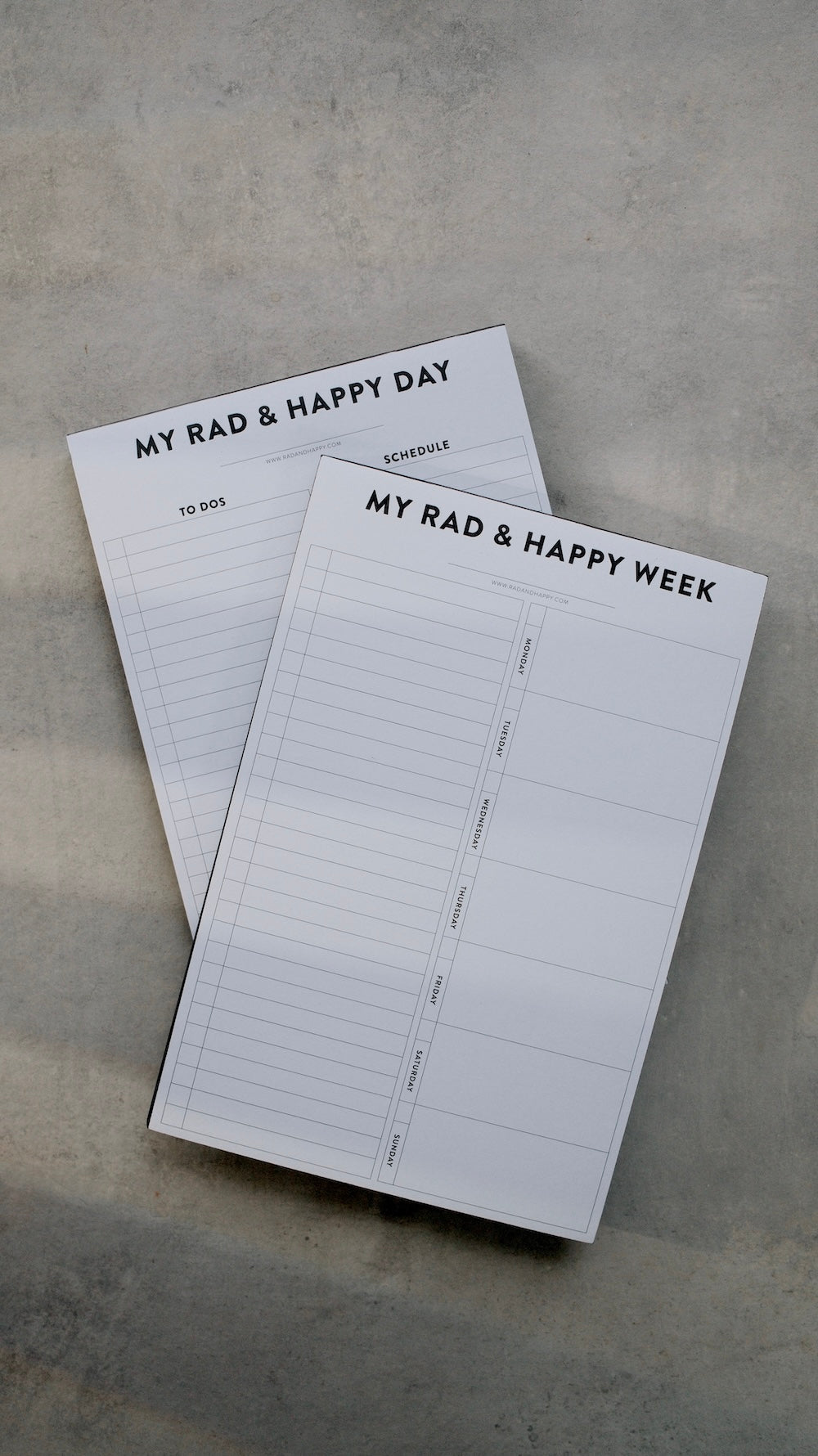 Happy Week Notepad – Rad & Happy