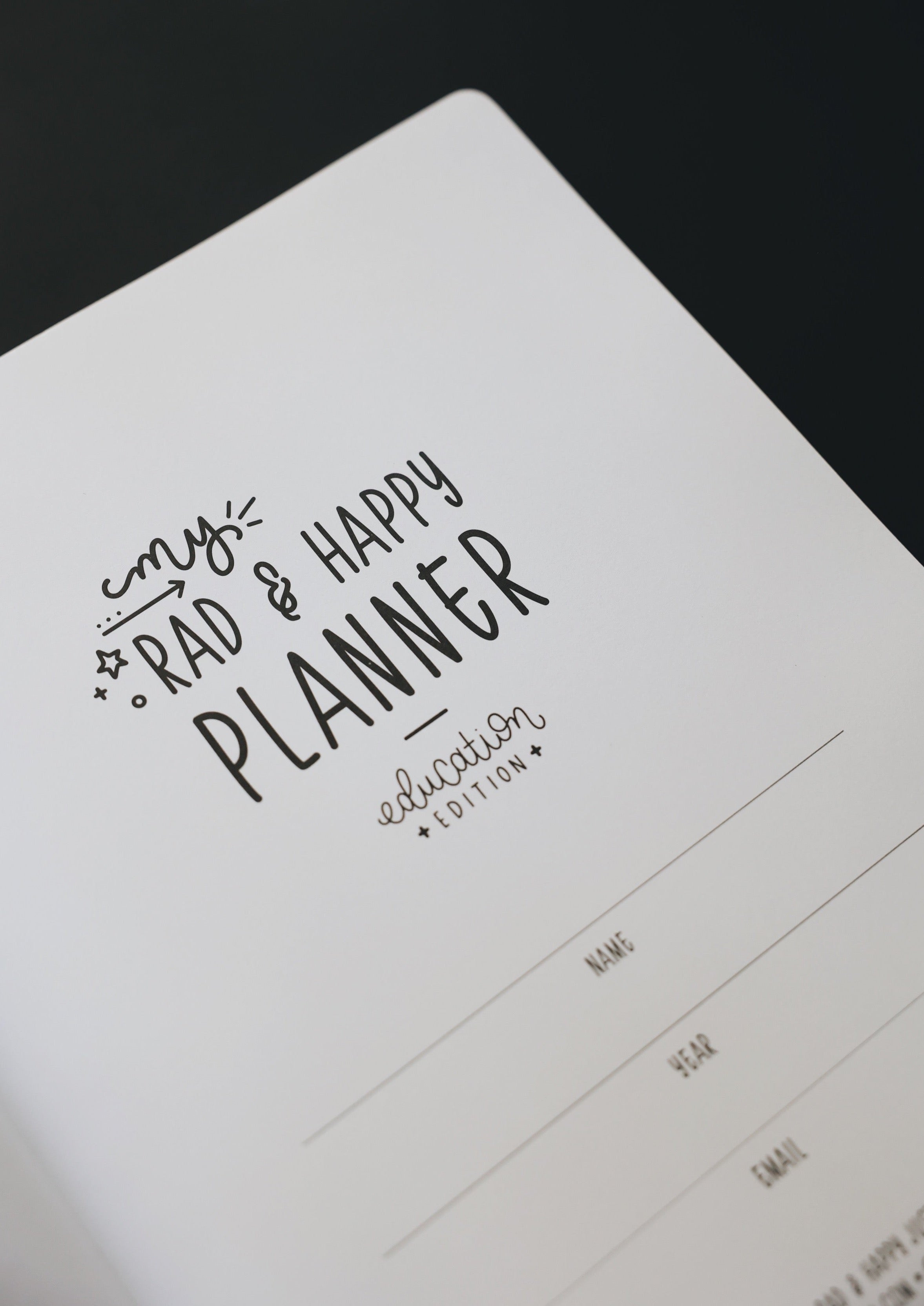 (Scratch & Dent) 8.5 x 11 Undated Education Planner - Halfsies Edition