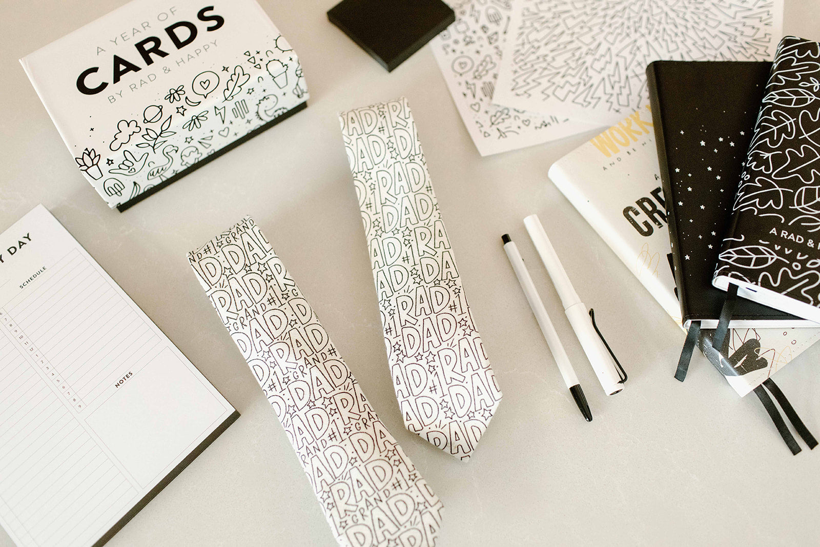 Rad GRAND Dad Coloring Tie
