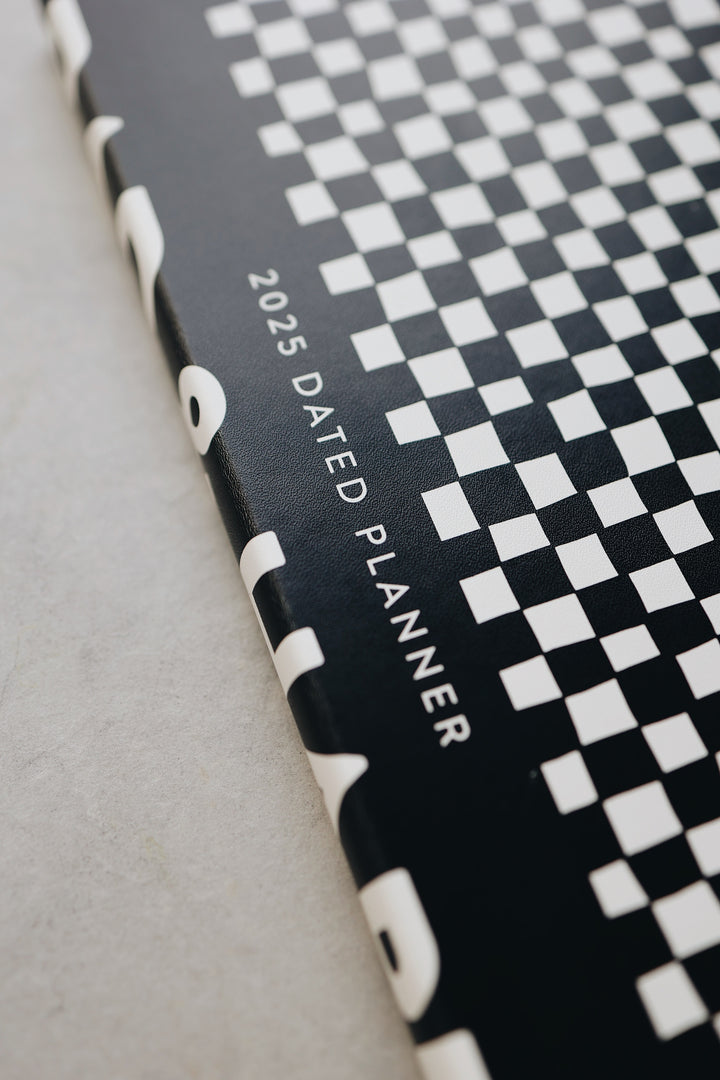 8x10 Dated 2025 Planner - Checkers Edition