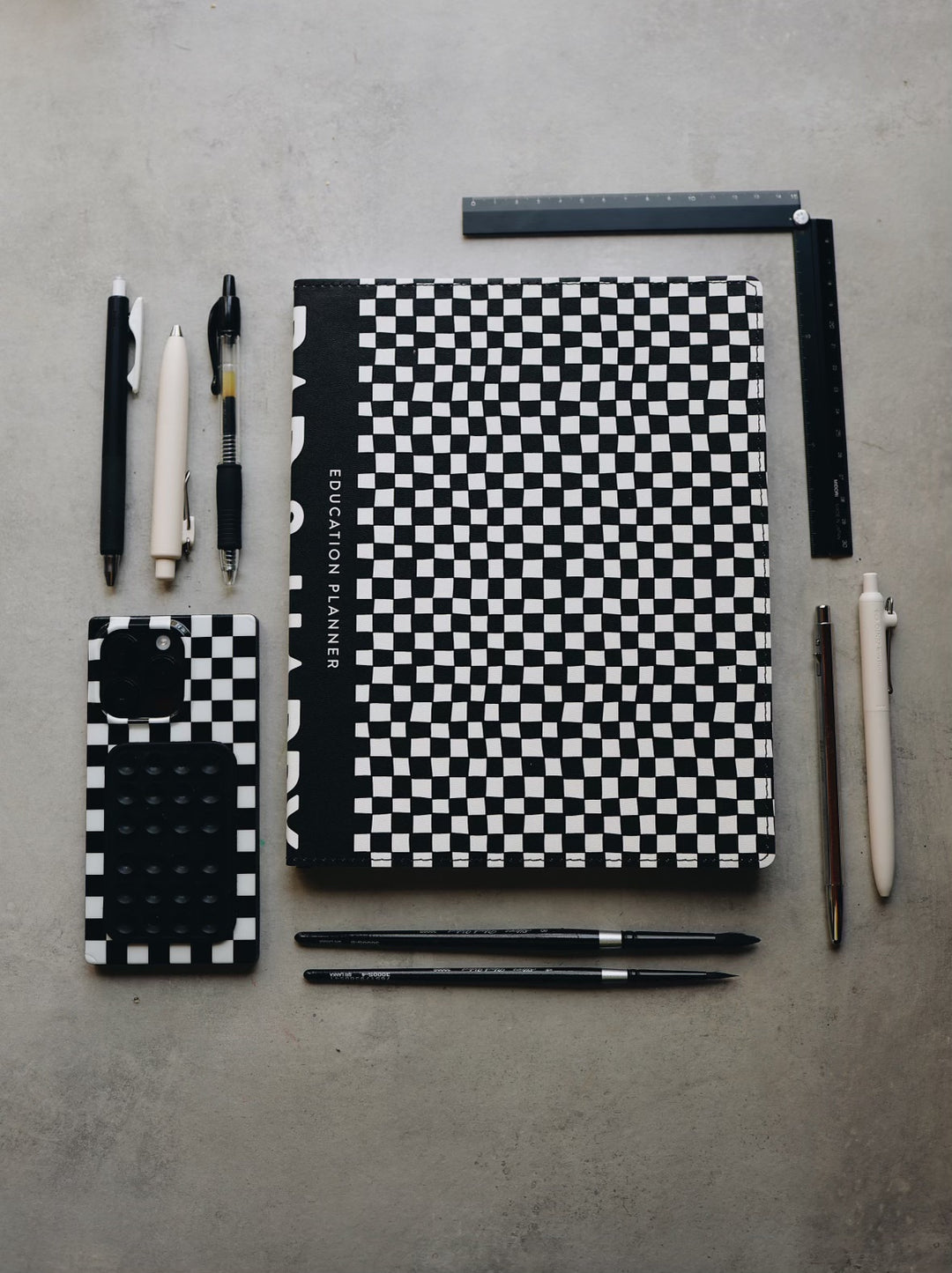 8x10 Undated Education Planner - Checkers Edition