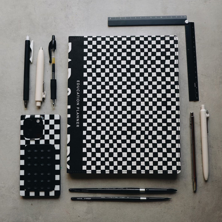 8x10 Undated Education Planner - Checkers Edition