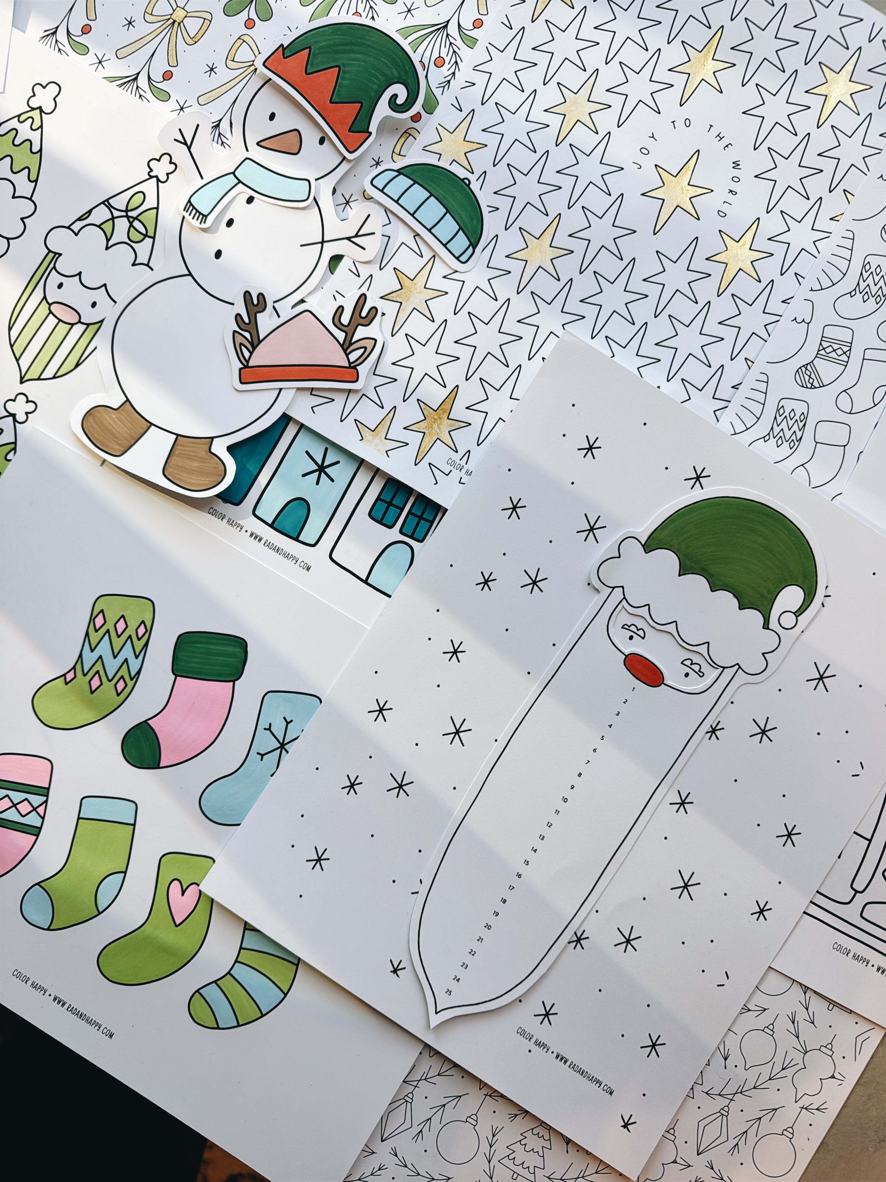 Color Happy | Monthly digital coloring page downloads – Rad & Happy