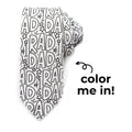 Rad Dad Coloring Tie