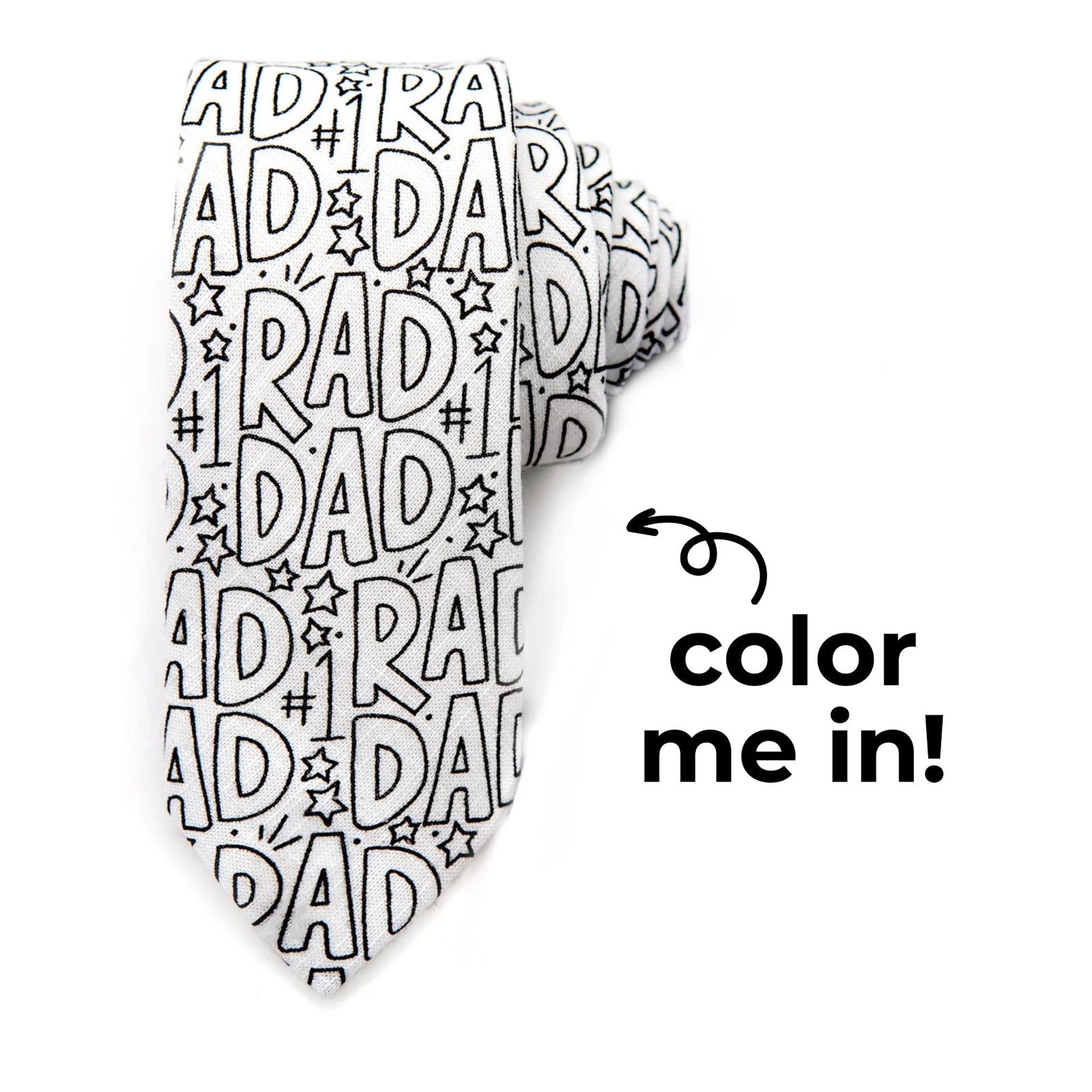 Rad Dad Coloring Tie