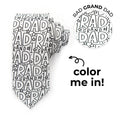 Rad GRAND Dad Coloring Tie