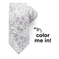 Rad FLORAL Coloring Tie