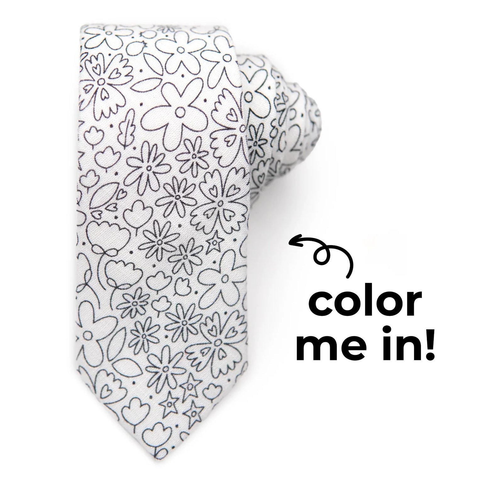 Rad FLORAL Coloring Tie