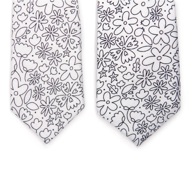 Rad FLORAL Coloring Tie