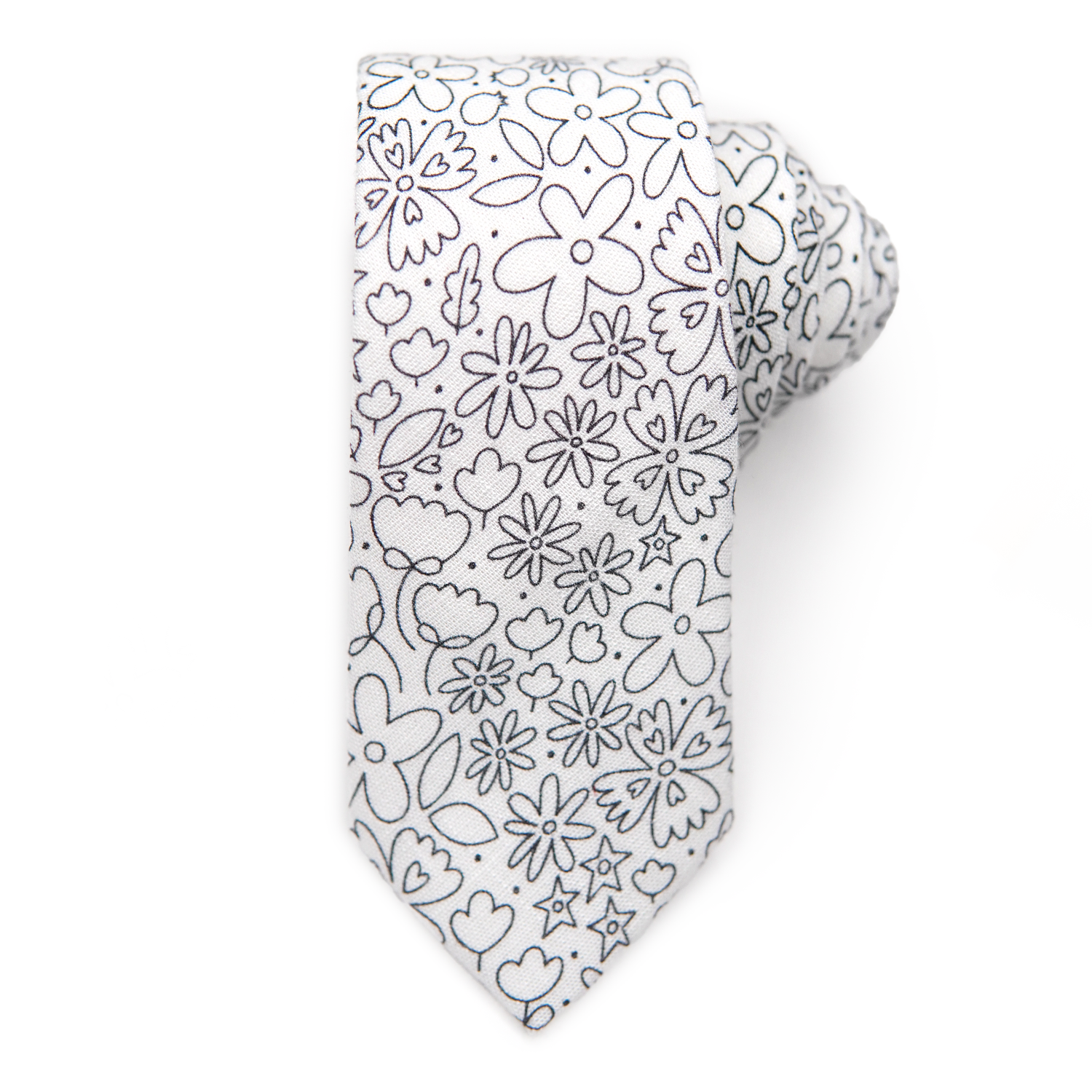 Rad FLORAL Coloring Tie