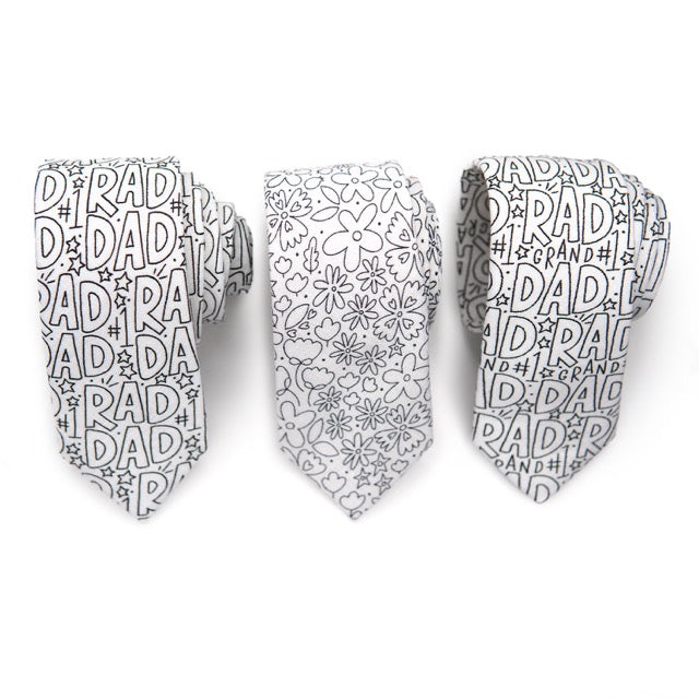 Rad FLORAL Coloring Tie