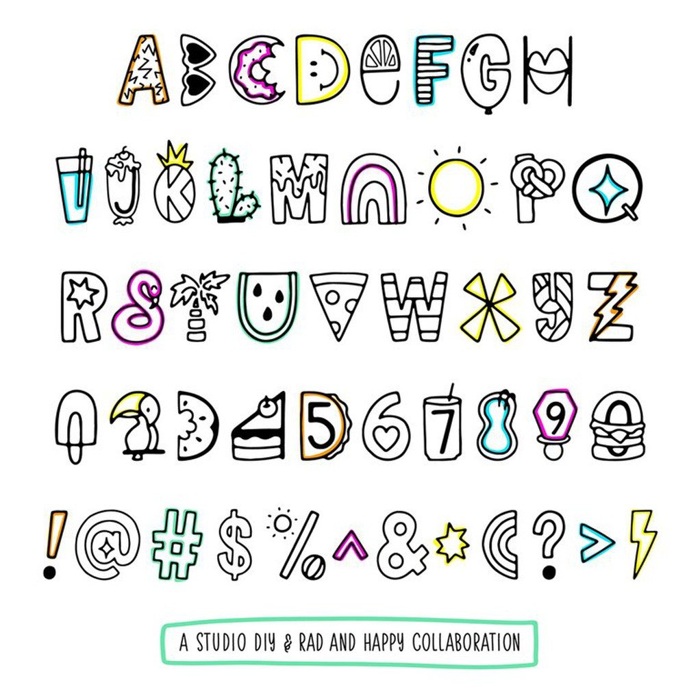 Fun Font Draw Fun Fonts To Draw